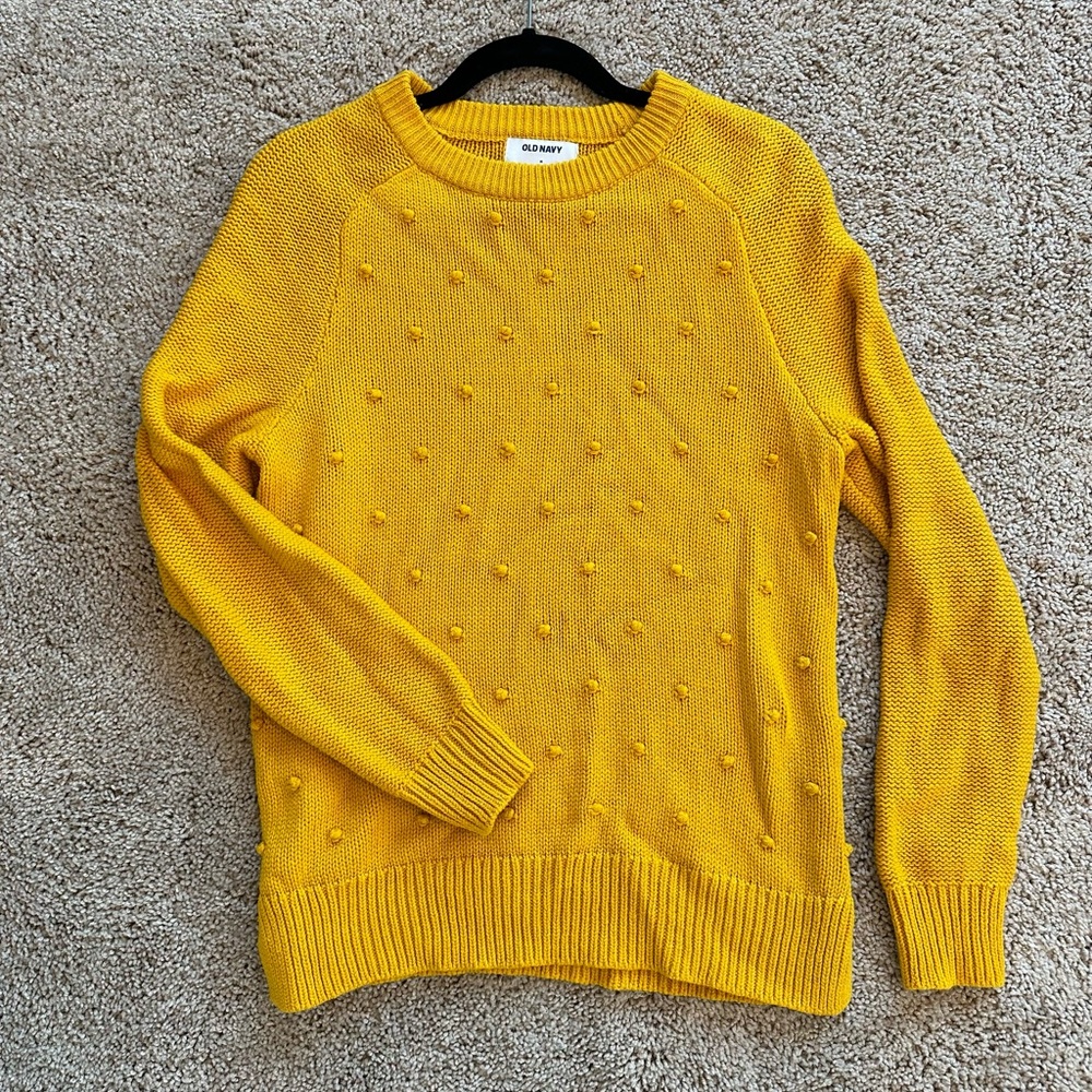 Marigold Polka Dot Sweater